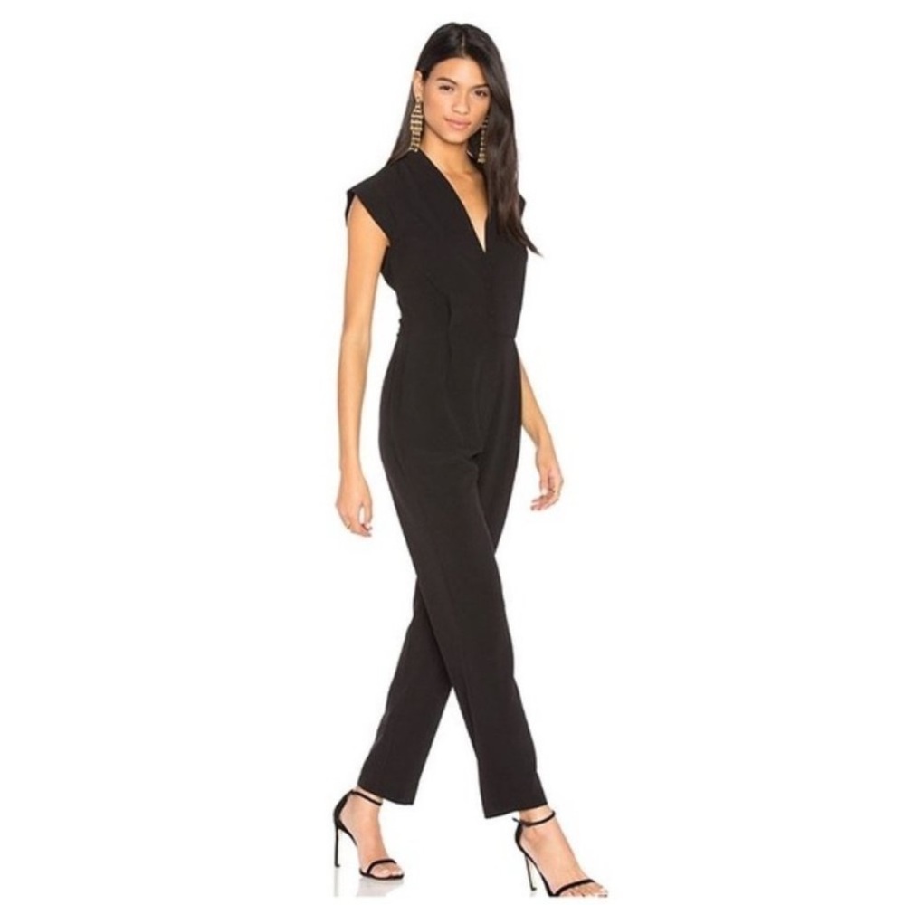 Cupcakes & Cashmere Hanna Jumpsuit Black Sz 8